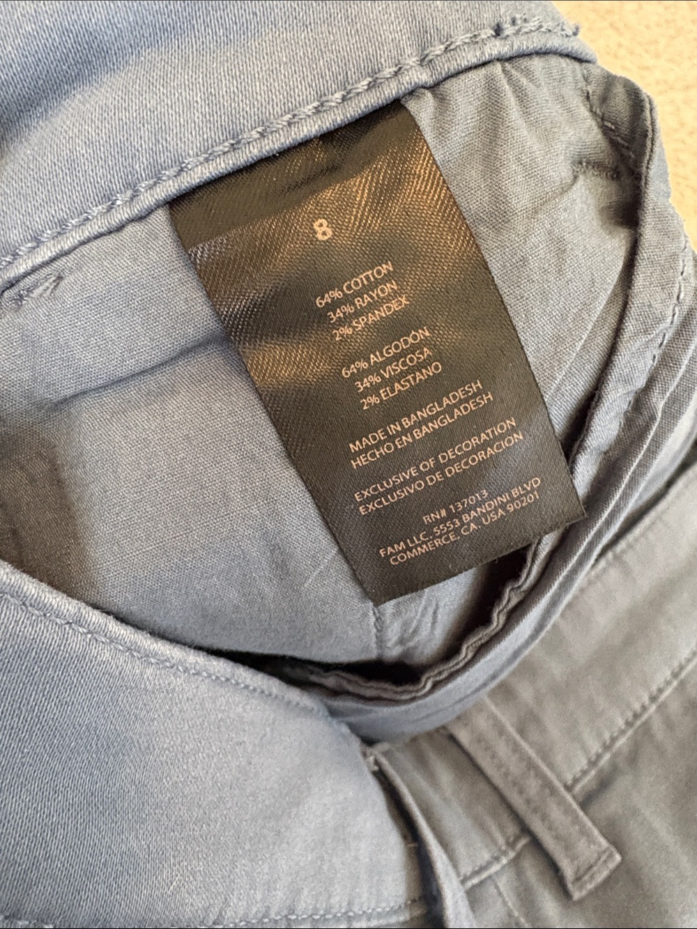 Banana Republic Blue Casual Shorts size 8, like new - Picture 8 of 8